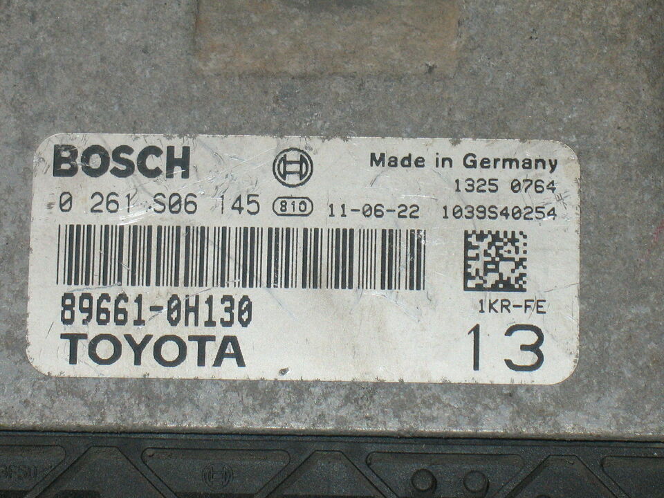 CENTRALINA TOYOTA AYGO 0261S06145 89661-0H130 13 1039S40254
