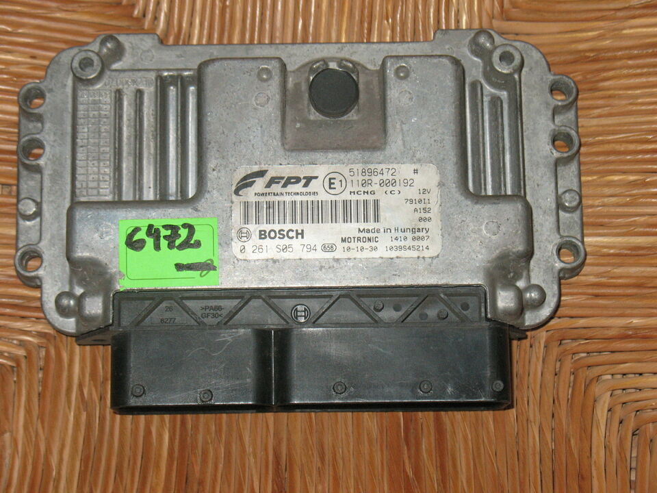 ECU FIAT DOBLO 1.4 TURBO 0261S05794 55248478 ME7 9.10 51896472