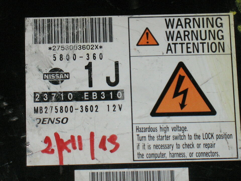 ECU NISSAN NAVARA 2.5 DCI 23710 EB310 23710EB310 MB275800-3602