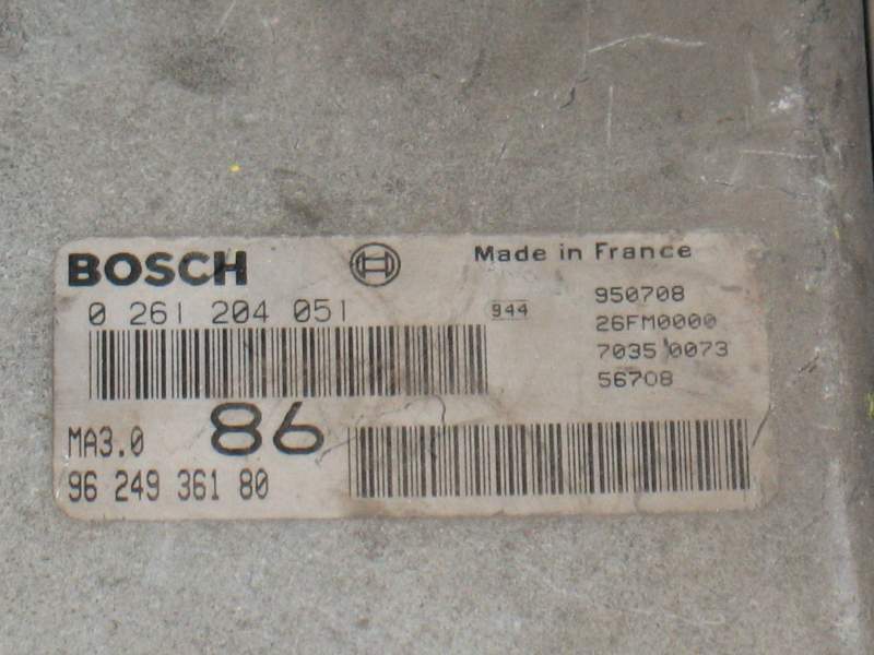 Ecu centralina motore citroen zx 0261200779 9617149980