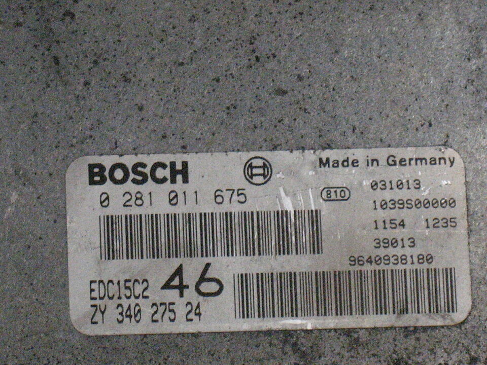 Ecu centralina suzuki grand vitara 2.0 0281011675 EDC 15C2-10.1