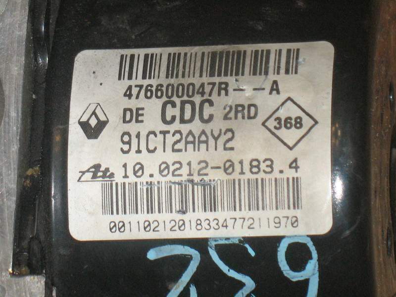 ABS RENAULT LAGUNA 476600047R 10021201834 10096114193