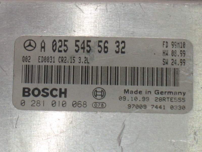 ECU MERCEDES BOSCH 0281010068 A0255455632 EDC 15C6-4.15