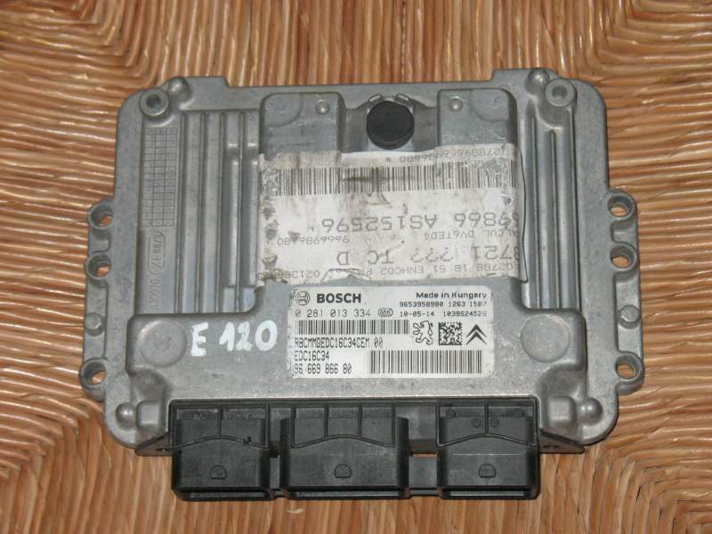 ECU PEUGEOT 3008 CITROEN 1.6 HDI EDC 16C34-4.11 0281013334 9666986680