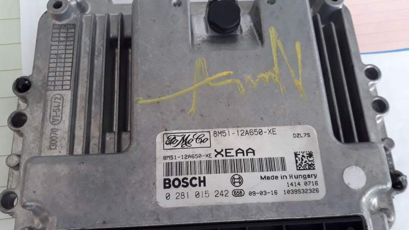 ECU FORD FOCUS 1.6 TDCI 0281015242 FoMoCo 8M51-12A650-XE EDC16C34-4.33