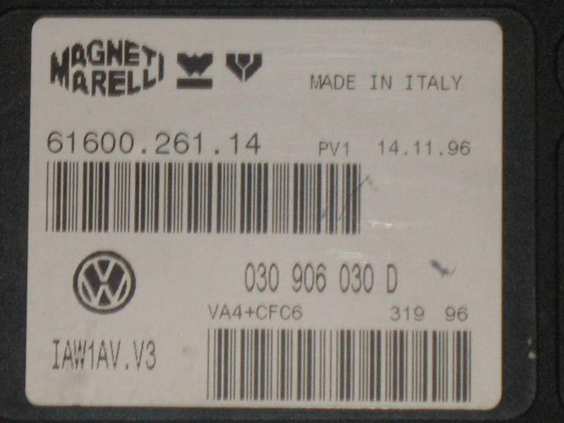 ECU VW VOLKSWAGEN POLO 1.4 AFH 030906030D IAW1AV.V3 IAW1AVV3