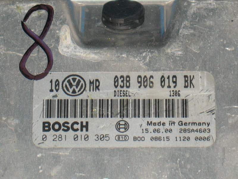 ECU VW VOLKSWAGEN PASSAT 1.9 TDI 038906019BK 0281010305 EDC15P+