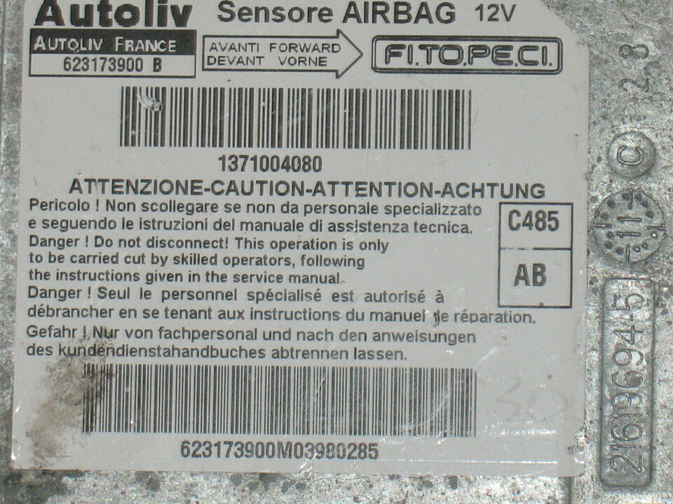 Airbag fiat qubo / bipper 95320 1371004080 Autoliv 623173900 B