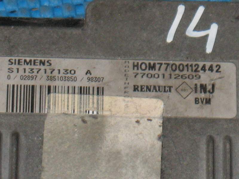 ECU CENRALINA RENAULT HOM7700112442 7700112609 S113717130A
