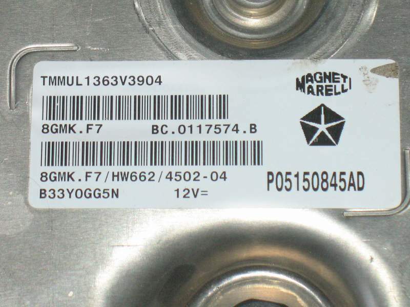 8GMK.F7 HW662 4502-04 P05150845AD Fiat 1.4 MULTIAIR