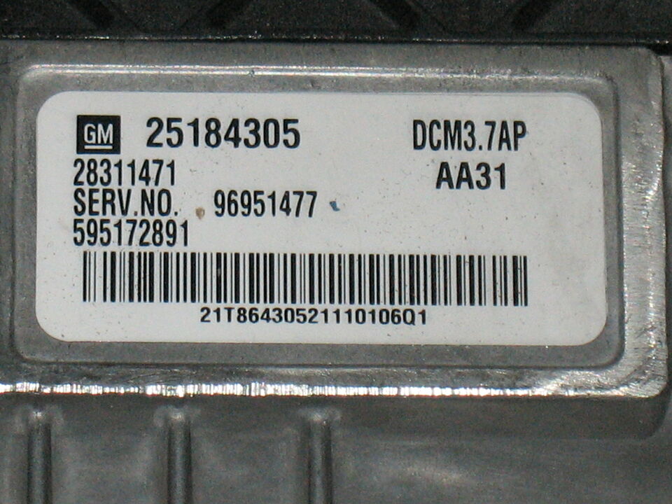 ECU OPEL ANTARA 2.2 25184305 96951477 595172891 DCM3.7AP AA31