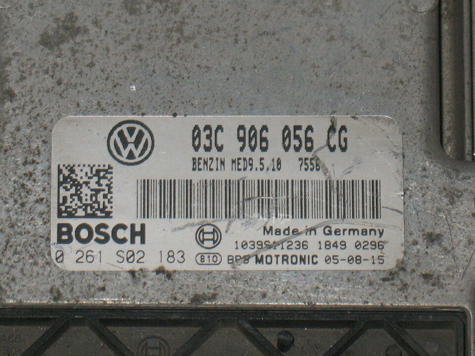 ECU VW VOLKSWAGEN GOLF 1.6 0261S02183 03C906056CG MED9.5.10