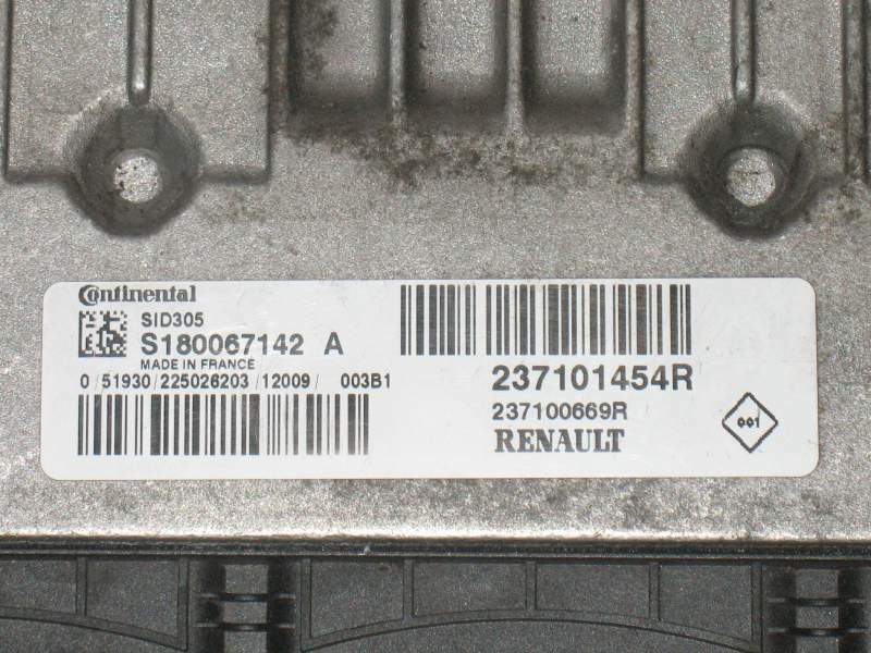 ECU MEGANE 1.5 DCI S180067142A 237100669R 237101454R SID305