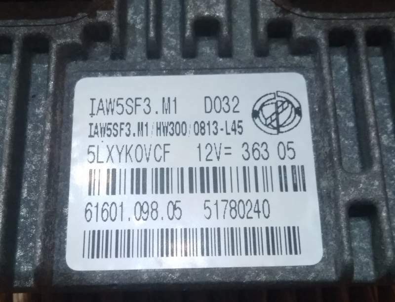 ECU FIAT GRANDE PUNTO 51780240 IAW5SF3.M1 HW300 51780240