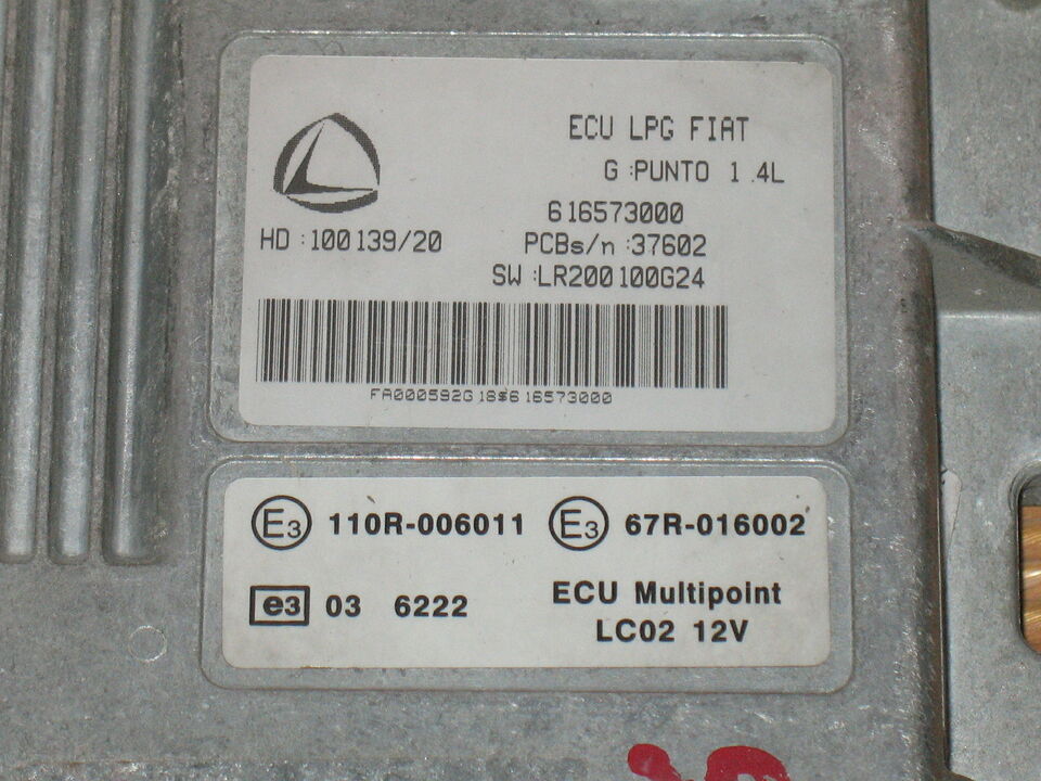 ECU LPG Fiat G. Punto 1.4L 616573000 HD 100139/20 SW LR200100G24