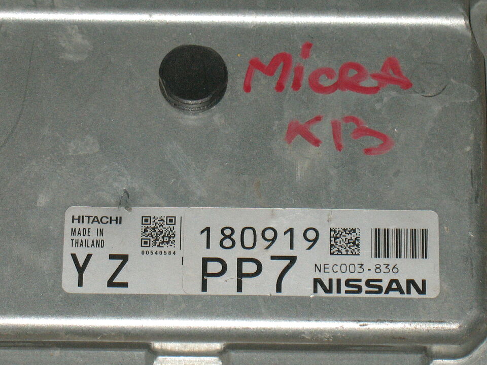 Ecu centralina nissan micra k13 1.2b nec003-836 180919 pp7 yz