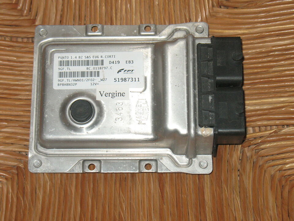 ECU FIAT PUNTO 1.4 BZ EU6 R.CORTI 9GF.TL HWN01 2F02 9gf 51987311