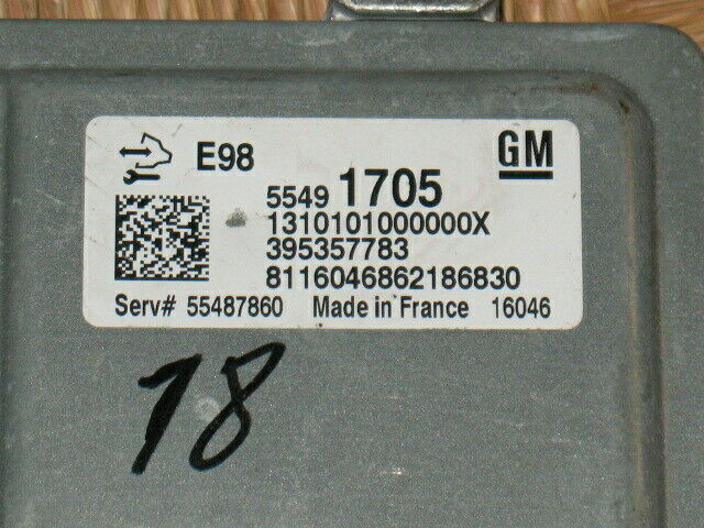 OPEL MOKKA ASTRA J ISIGNIA 1.6 E98 55491705 55487860 395357783