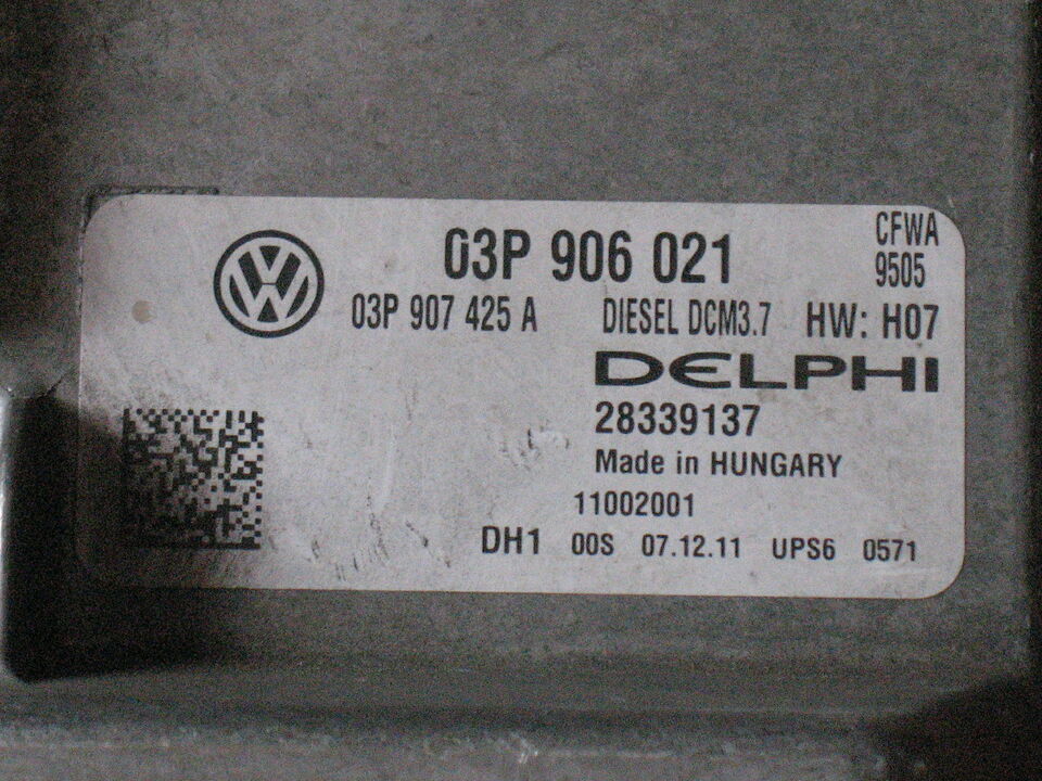 ECU VW POLO 1.2 TDI 03P906021 DELPHI 28306738 DCM3.7