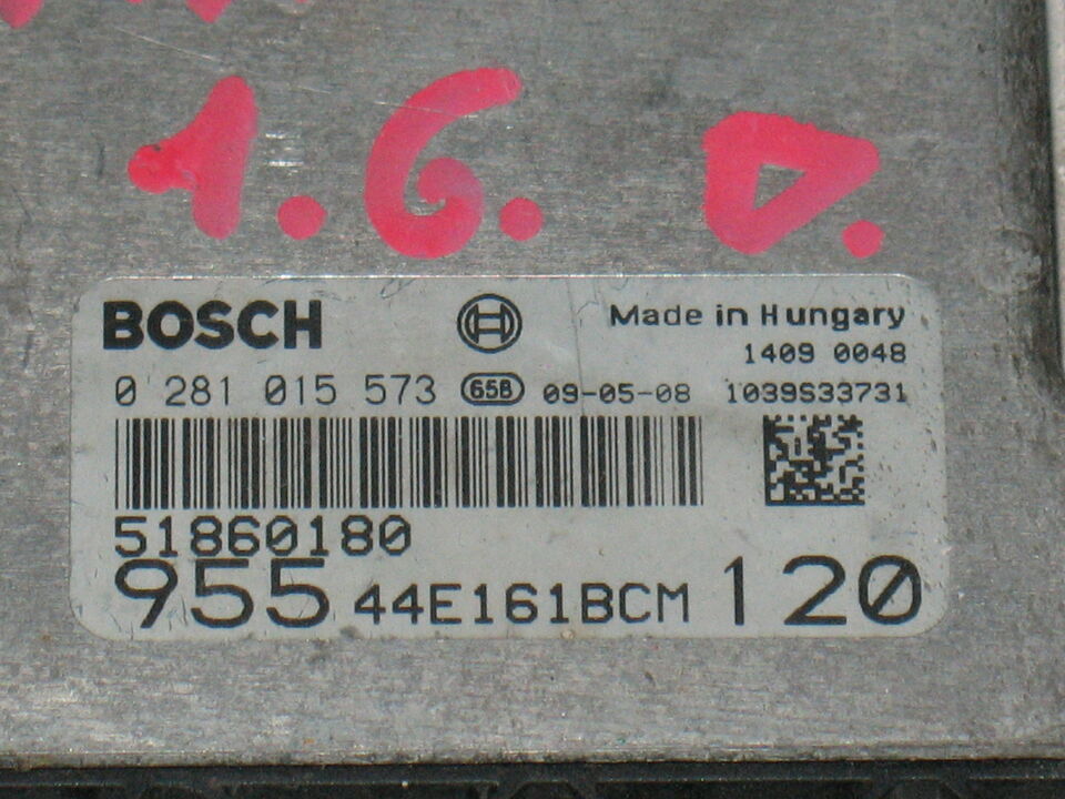 ECU ALFA GIULIETTA MITO 1.6 JTD 0281015573 51860180 EDC16C39