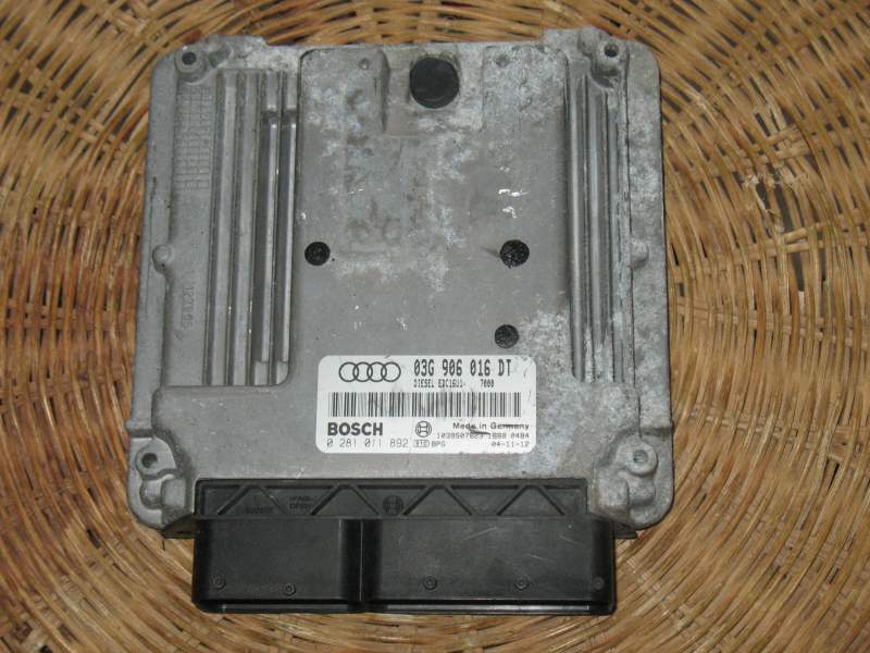 AUDI A3 2.0 TDI 03G906016DT EDC16U1 BOSCH 0281011892 EDC 16U1-5.41