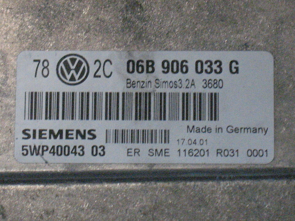 Vw passat b5.5 2.0 seat skoda audi azv ecu siemens 06b906033g