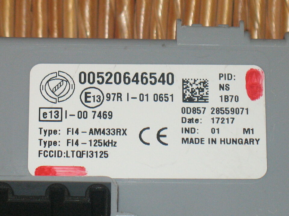 Body computer Fiat Doblò 263 00520646540 97RI-010651 Delphi 520646540