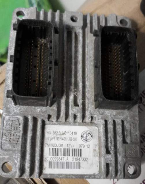 ECU FIAT 500 1.2 BENZINA IAW 5SF9.MS 51847332 HW401 pronta