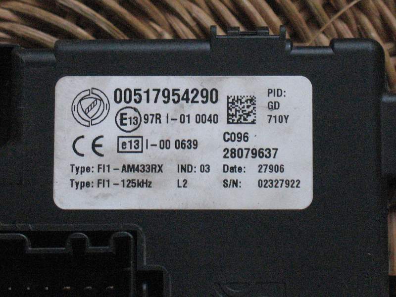 Bsi fiat punto grande delphi 28079637, 00517954290