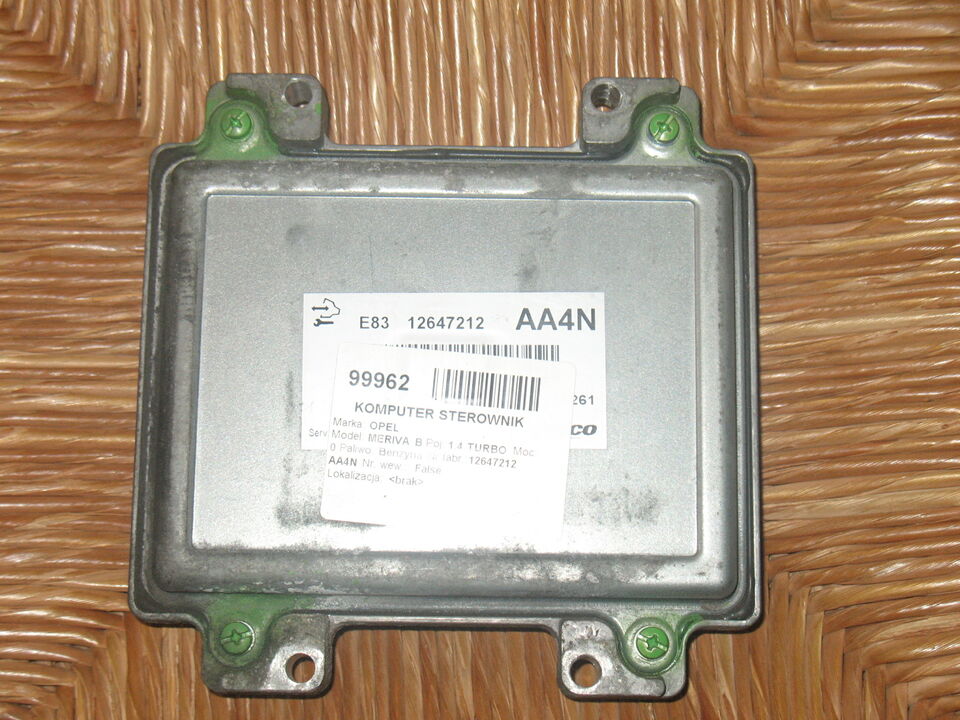 ECU CENTRALINA OPEL 1.4 1.6 E83 12647212 AA4N 86AA4N54207600FC