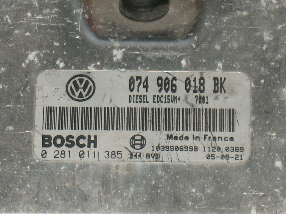 Ecu volkswagen bosch 0281011385 074906018bk edc15vm+