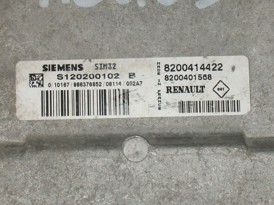 ECU RENAULT MODUS 1.2 SIEMENS SIM32 S120200102B 8200414422