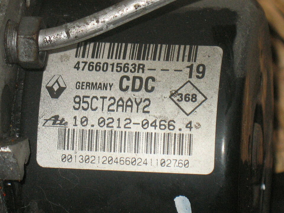 ABS RENAULT MEGANE III ATE 10096114473 95CT2AAY2 PUMP 476601563R