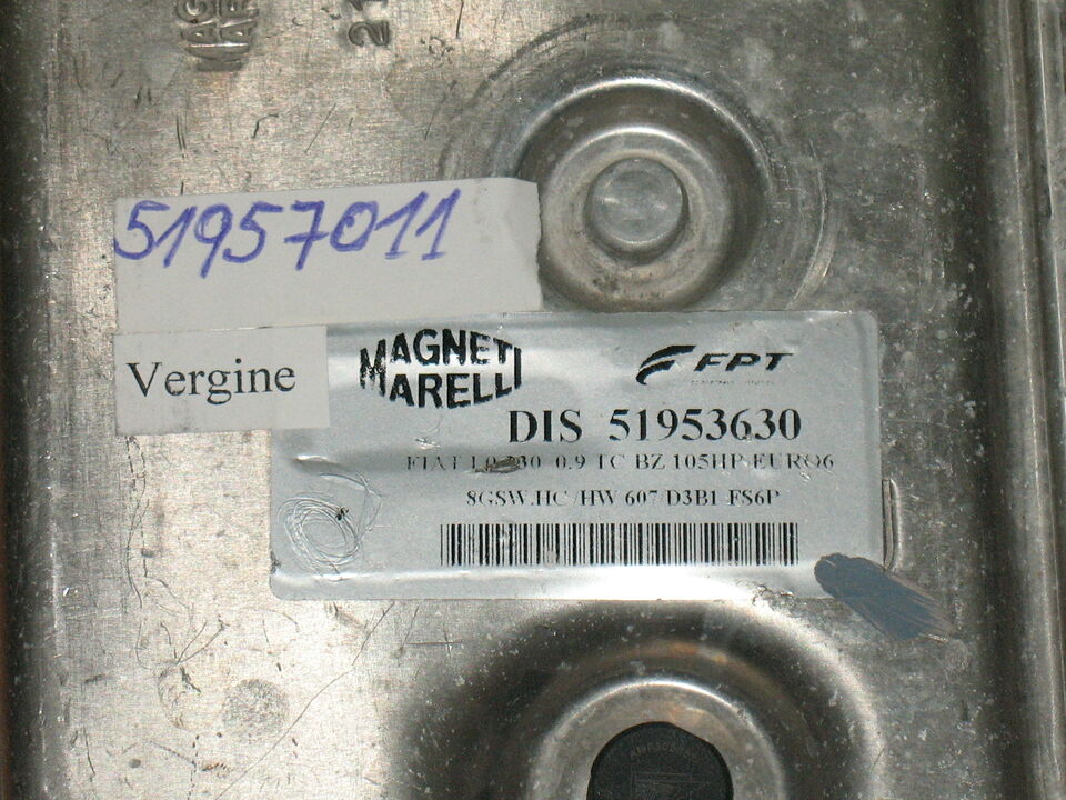 ECU CENTRALINA FIAT 500 0.9 51957011 105 HP 8GSW.HC HW607