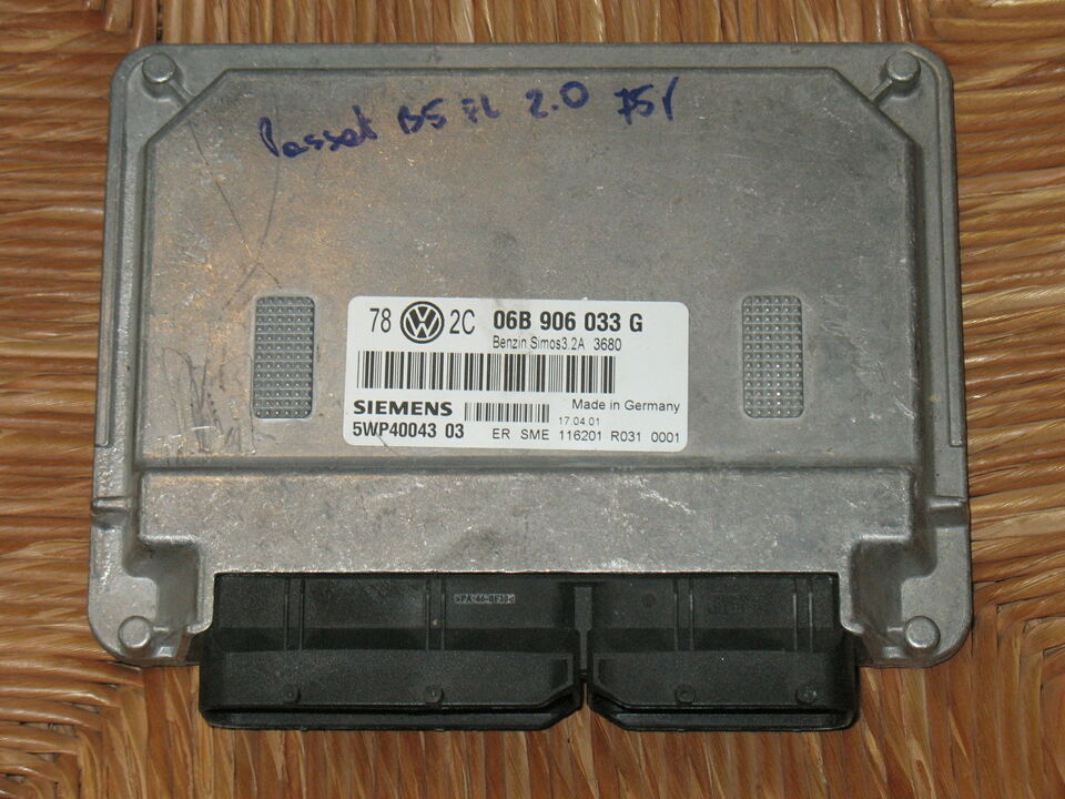 Vw passat b5.5 2.0 seat skoda audi azv ecu siemens 06b906033g