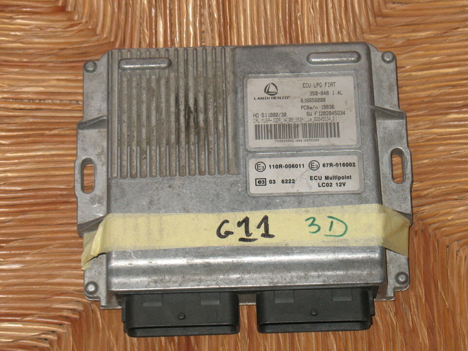 ECU GPL LPG LANCIA MUSA 1.4 616656000 HD:51100034 SW:FI202045G34