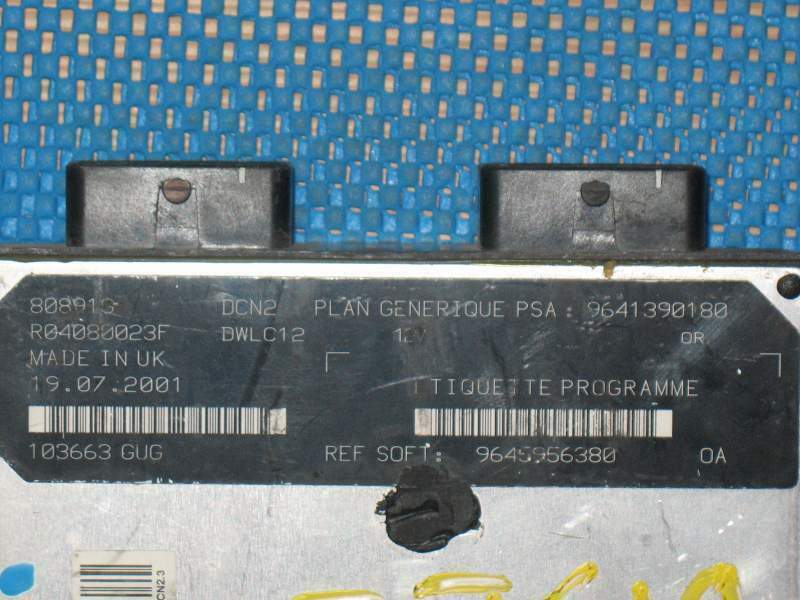 ECU BERLINGO R04080023F 80891G DCN2 9641390180 9645956380 OA