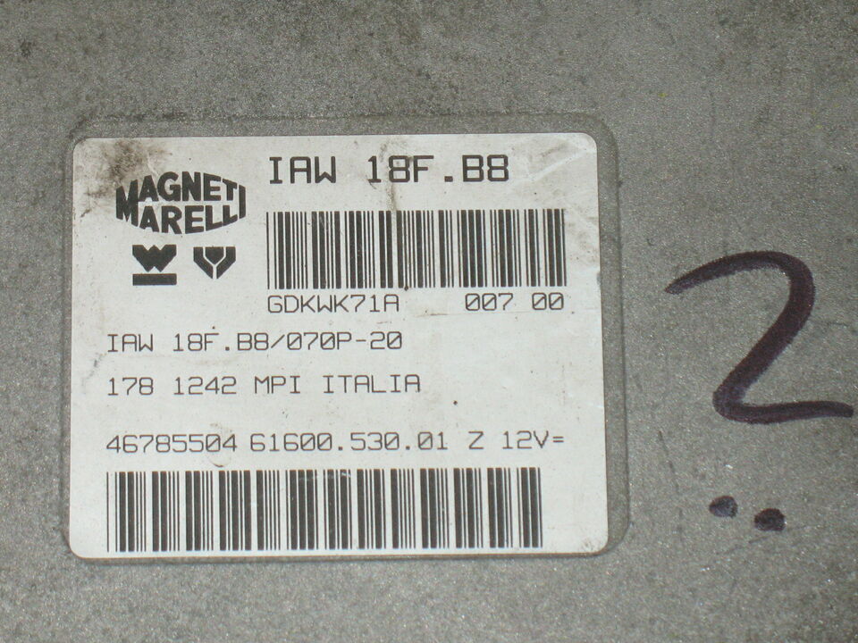 Ecu centralina motore fiat palio iaw 18f.b8 46785504