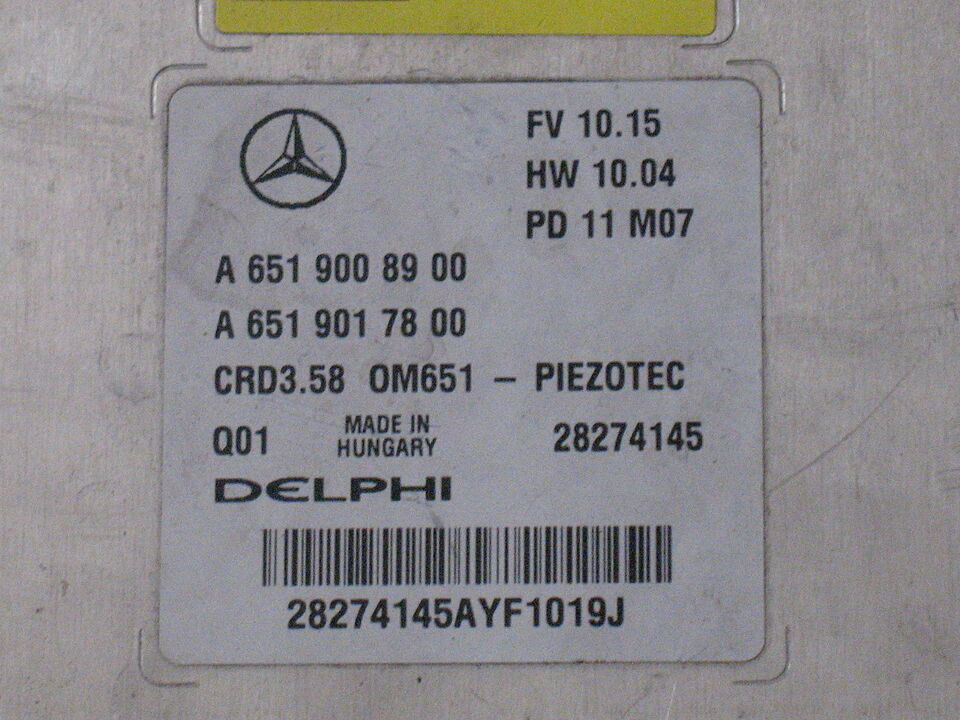 A6519008900 A6519017800 28274145 Mercedes Delphi CRD3.58 OM651