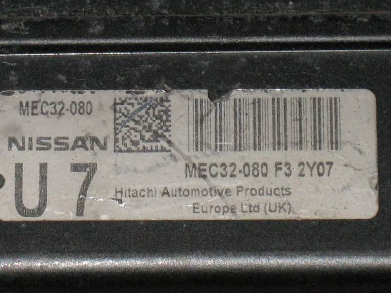 ECU Nissan Micra K12 1.4i 2003-2010 MEC32080, MEC32080F3, U7