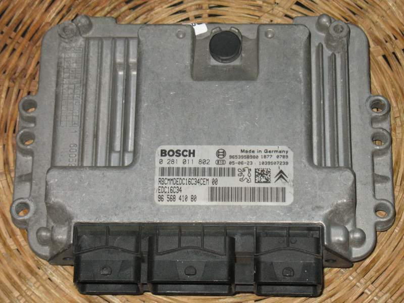 ECU CITROEN PEUGEOT 1.6 HDI EDC16C34 0281011802 9656841080 EDC 16C34-2.10