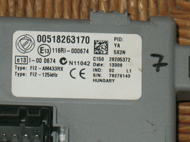 ECU Fiat grande punto 1.3 jtd 00518263170 518263170 28205372