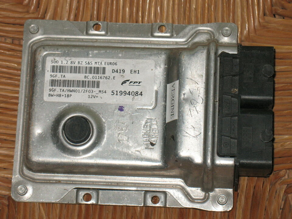 ECU FIAT 500 1.2 8v BZ S&S MTA 9GF.TA 51994084 HWN01 FPT