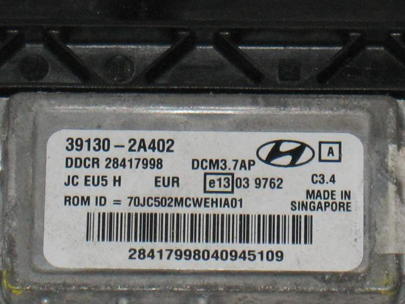 ECU CENTRALINA HYUNDAI , KIA 39130-2A420 DDCR 28417998 DCM3.7AP