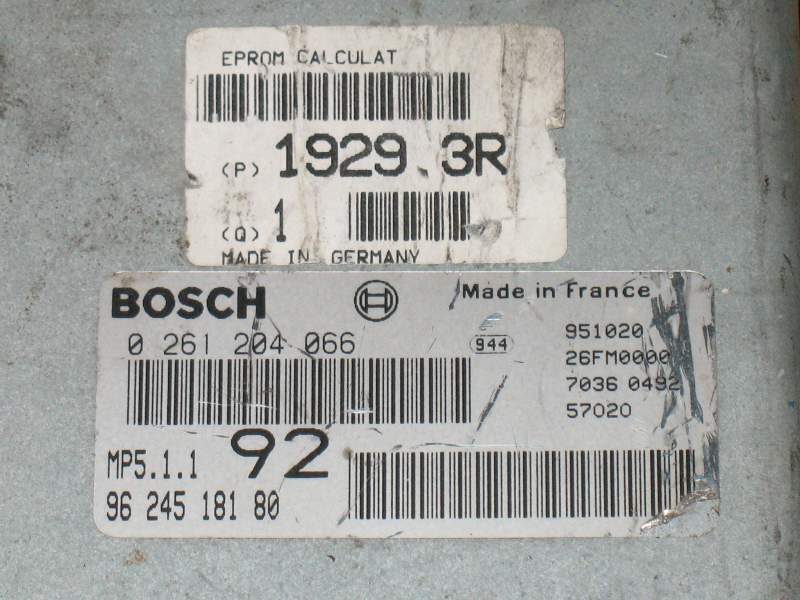 PEUGEOT 405 / CITROEN XANTIA BOSCH 0261204066 9624518180 MP5.1.1