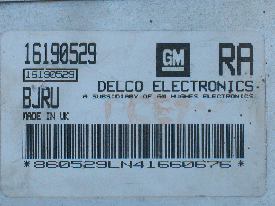 Ecu centralina opel corsa gm 1.2 16190529