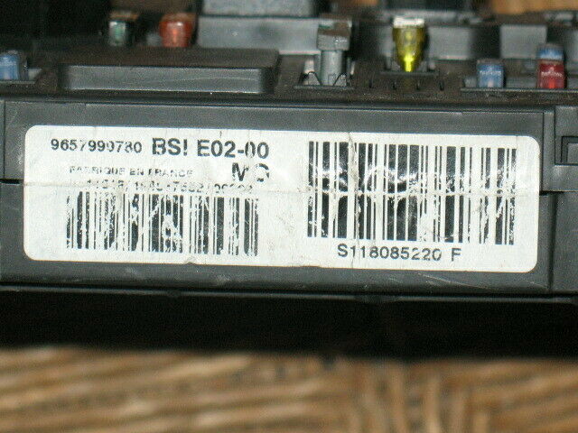 Ecu body bsi E02-00 citroen peugeot 9657990780 mg s118085220f