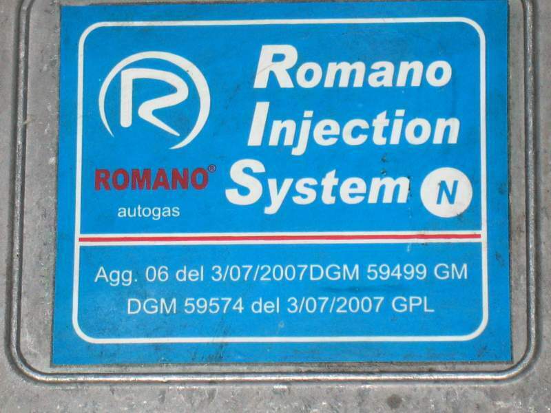 Romano gas GPL - DGM 59499 GM - DGM 59574 GPL auto gas gpl 2007