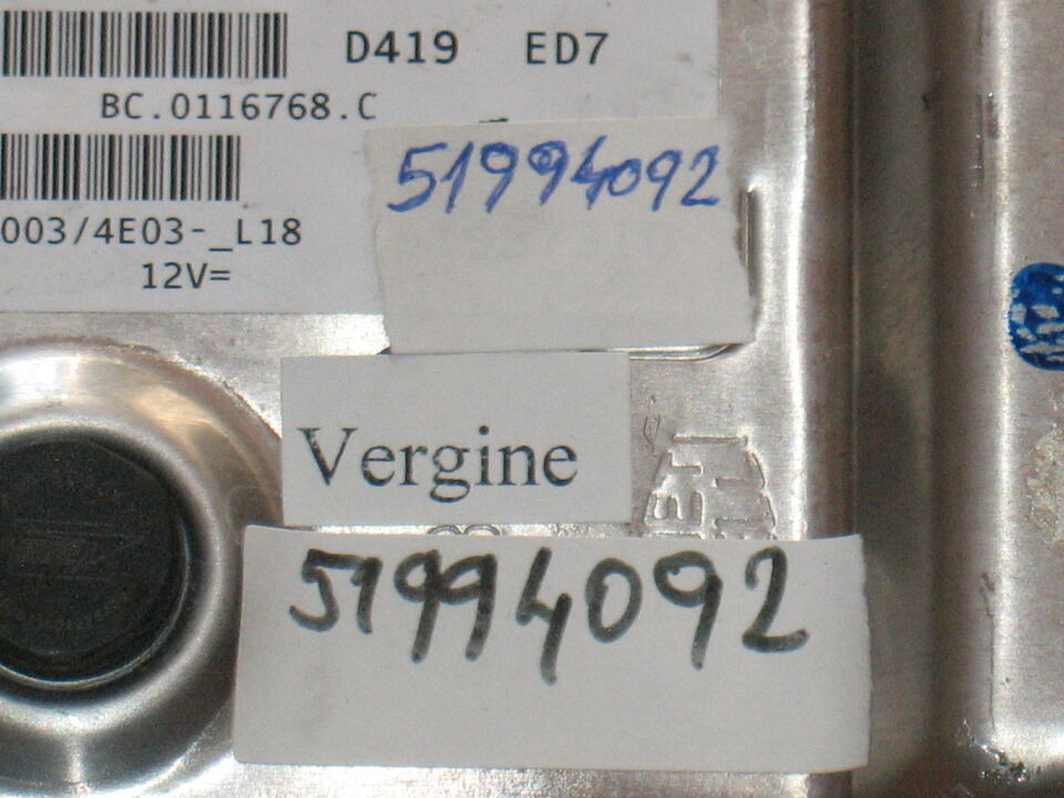 ECU Fiat Grande Punto 500 1.2 8V FPT 9GF.TH 51994092 Euro6