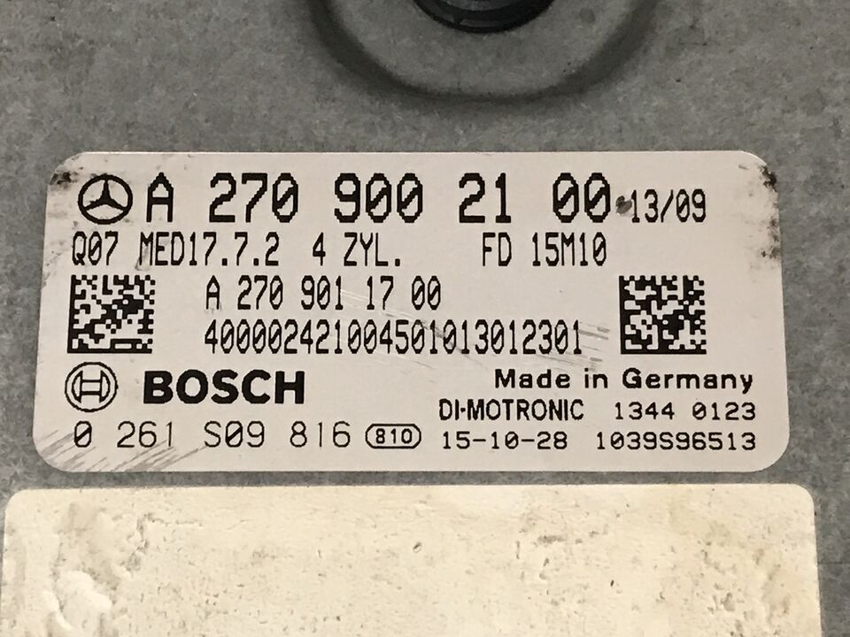 ECU MERCEDES C CLA COUPE 2017 A2709002100 0261S09816 MED17 7.2